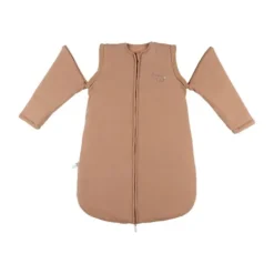 Noukie's B&M Slaapzak – 70 cm – Afritsbare mouwen – Jersey – Caramel> 4-Seizoenen Slaapzakken