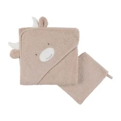 Noukie's F&O Badcape - 75 x 75 cm - Badstof - Beige> Badcapes