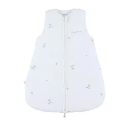 Noukie's F&O Slaapzak Met Borduursel - Maat 50 cm - Gewatteerde Mousseline - Wit> 4-Seizoenen Slaapzakken