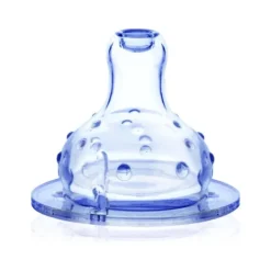 Nuby Speen Vari-Flo Zacht Siliconen Brede Hals Gepatenteerde Antikoliek 4mnd+ 2stuks> Flesspenen