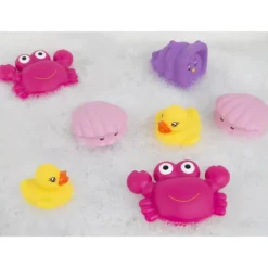 Playgro Floating Sea Friends Pink Fully Sealed (8 stuks)> Badspeelgoed