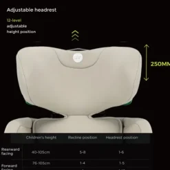 Puck Autostoel JUNE-sand Draaibaar Groep 0/1/2/3 (40-150 cm)><noscript><img width=