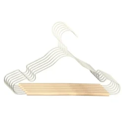 Puck Kledinghanger Metaal - Set van 6 - Zwart> Kledinghangers