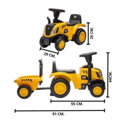 Puck loopauto tractor + aanhanger CAT><noscript><img width=