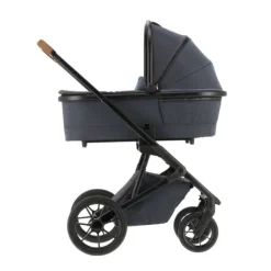 Qute Q-Rider Plus Kinderwagen - Denim Blue | Kidsriver Curve Autostoel - Black> Uitbreidbare Kinderwagens|Wandelwagens