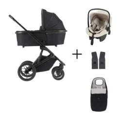 Qute Q-Rider Plus Kinderwagen - Denim Blue | Kidsriver Curve Autostoel - Black><noscript><img width=