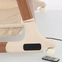 Qute Q-wiggle electric Co-Sleeper cream - white wash><noscript><img width=