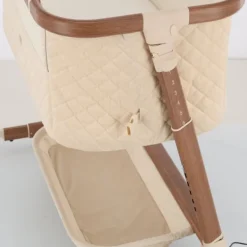 Qute Q-wiggle electric Co-Sleeper cream - white wash><noscript><img width=