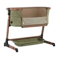 Qute Q-wiggle electric Co-Sleeper cream - white wash><noscript><img width=