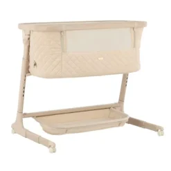 Qute Q-wiggle electric Co-Sleeper cream - white wash><noscript><img width=