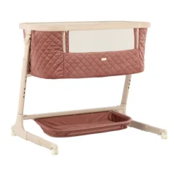 Qute Q-wiggle electric Co-Sleeper cream - white wash><noscript><img width=