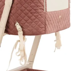 Qute Q-wiggle electric Co-Sleeper cream - white wash><noscript><img width=