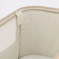 Qute Q-wiggle electric Co-Sleeper cream - white wash><noscript><img width=