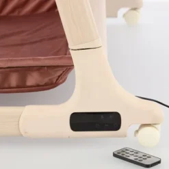 Qute Q-wiggle electric Co-Sleeper cream - white wash><noscript><img width=