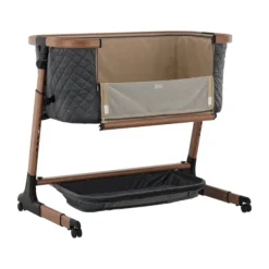 Qute Q-wiggle electric Co-Sleeper cream - white wash><noscript><img width=