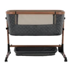 Qute Q-wiggle electric Co-Sleeper cream - white wash><noscript><img width=