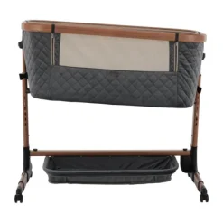 Qute Q-wiggle electric Co-Sleeper cream - white wash><noscript><img width=