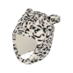 Sarlini Muts Fake Fur Panther Sand 6-12 maanden> Mutsjes