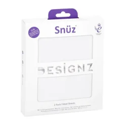 Snuz Crib Fitted Sheets White 2-Pack> Accessoires Wiegen|Hoeslakens