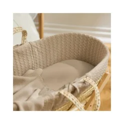 Snuz Hoeslaken Moses Mandje Organic Terracotta Rice> Accessoires Wiegen|Hoeslakens