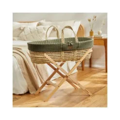 Snuz Moses Mandje En Matras Organic Knitted Terracotta> Draagwiegen