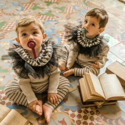 Suavinex Wonder Fopspeenkoord - Gray Clouds> Fopspeenhouders