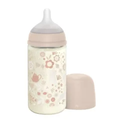 Suavinex Wonderland SX Pro Fles Glas - Slow Flow - 120ml - Roze><noscript><img width=