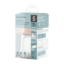 Suavinex Zero Zero Anti-Koliek Fles - Slow Flow - 180ml - Fair><noscript><img width=