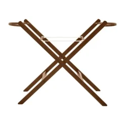 The Little Green Sheep Moses Basket Static Stand - Walnut> Accessoires Wiegen