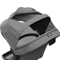 Thule Sleek Sibling Seat Grey Melange On Black> Accessoires Kinderwagens|Accessoires Tweeling/Duo