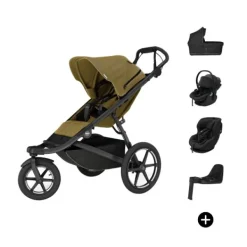 Thule Urban Glide 3 Kinderwagen 4-in-1 - Complete Bundel - Nutria Green> Uitbreidbare Kinderwagens|Wandelwagens
