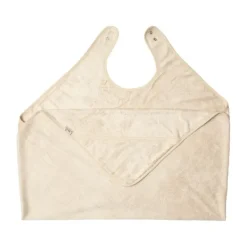 Timboo Knuffelhanddoek Volwassen/Kind - 98 x 104 cm - Daisy White> Badcapes