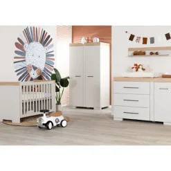 TWF Babykamer Galaxy 3-delig Ledikant 60 x 120 - Commode XL - Hanglegkast><noscript><img width=