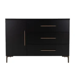 TWF Ledikant 60 x 120 - Commode 3 Laden - Hanglegkast 2 Deuren 1 Lade Modena Metaal><noscript><img width=