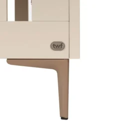 TWF Ledikant 60 x 120 - Commode 3 Laden - Hanglegkast 2 Deuren 1 Lade Salerno Metaal><noscript><img width=