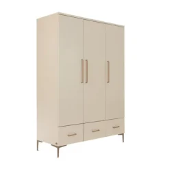 TWF Ledikant 60 x 120 - Commode 3 Laden - Hanglegkast 2 Deuren 1 Lade Salerno Metaal><noscript><img width=