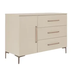 TWF Ledikant 60 x 120 - Commode 3 Laden - Hanglegkast 2 Deuren 1 Lade Salerno Metaal><noscript><img width=