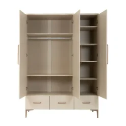 TWF Ledikant 60 x 120 - Commode 3 Laden - Hanglegkast 2 Deuren 1 Lade Salerno Metaal><noscript><img width=