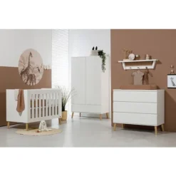 TWF Ledikant 60 x 120 - Commode - Hanglegkast Beach Island White><noscript><img width=