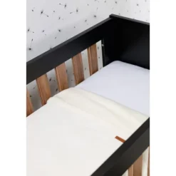 TWF Ledikant 60x120 - Commode - Hanglegkast 2-deurs Retro Black> Complete Babykamers|Ladekasten