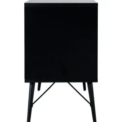 TWF Ledikant 60x120 - Commode - Hanglegkast 2-deurs Retro Black><noscript><img width=