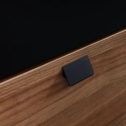 TWF Ledikant 60x120 - Commode - Hanglegkast 2-deurs Retro Black><noscript><img width=