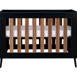 TWF Ledikant 60x120 - Commode - Hanglegkast 2-deurs Retro Black><noscript><img width=