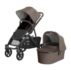 UPPAbaby Kinderwagen 2-in-1 Vista V3 Dillan Stone Blue Met Carbon Frame En Sand Leather><noscript><img width=