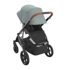 UPPAbaby Kinderwagen 2-in-1 Vista V3 Dillan Stone Blue Met Carbon Frame En Sand Leather><noscript><img width=