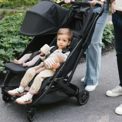 UPPAbaby MINU Duo Buggy - Greyson Carbon Frame Met Bruin Leer><noscript><img width=