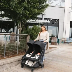 UPPAbaby MINU Duo Buggy - Greyson Carbon Frame Met Bruin Leer><noscript><img width=
