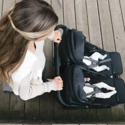 UPPAbaby MINU Duo Buggy - Greyson Carbon Frame Met Bruin Leer><noscript><img width=