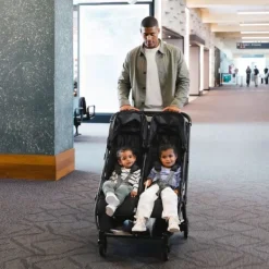 UPPAbaby MINU Duo Buggy - Greyson Carbon Frame Met Bruin Leer><noscript><img width=