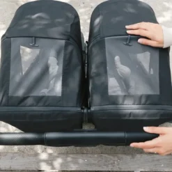 UPPAbaby MINU Duo Buggy - Greyson Carbon Frame Met Bruin Leer><noscript><img width=